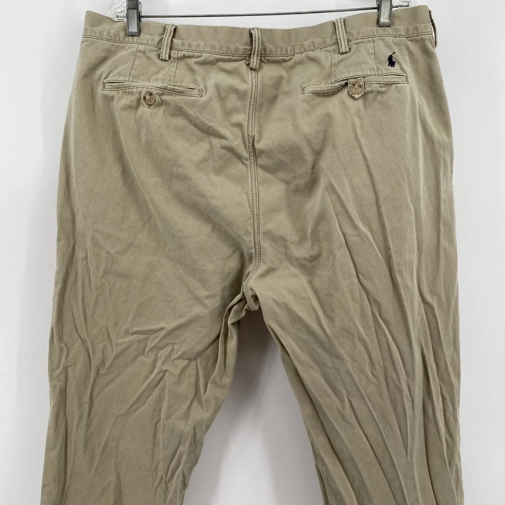 Polo Ralph Lauren Classic‎ Fit Chino Pants Tan Mens 40x31 Cotton Twill